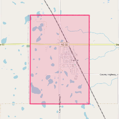 Map of Sharon