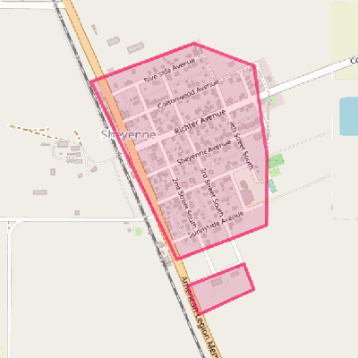 Map of Sheyenne