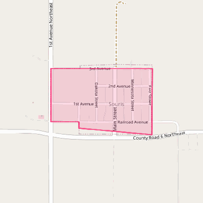 Map of Souris