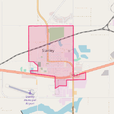 Map of Stanley