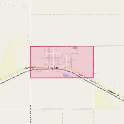 Map of Taylor