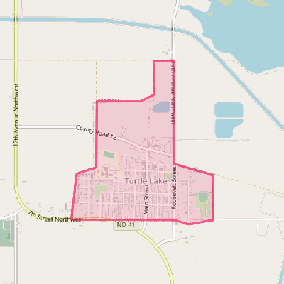 Map of Turtle Lake