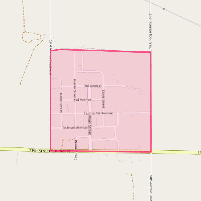 Map of Tuttle