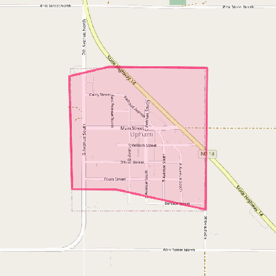 Map of Upham