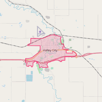 Map of Valley City