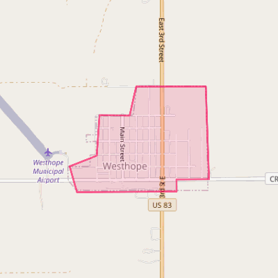 Map of Westhope