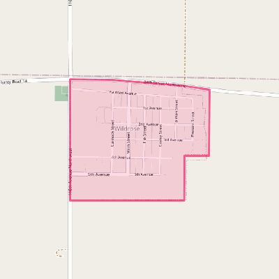 Map of Wildrose