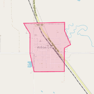 Map of Willow City