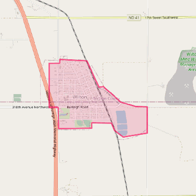 Map of Wilton