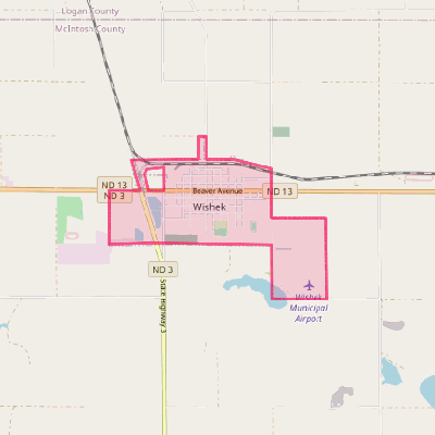 Map of Wishek