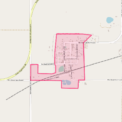 Map of Woodworth