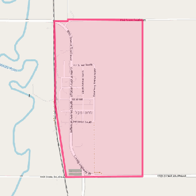 Map of Ypsilanti