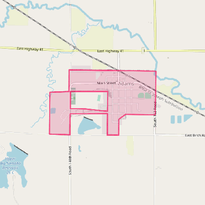 Map of Adams