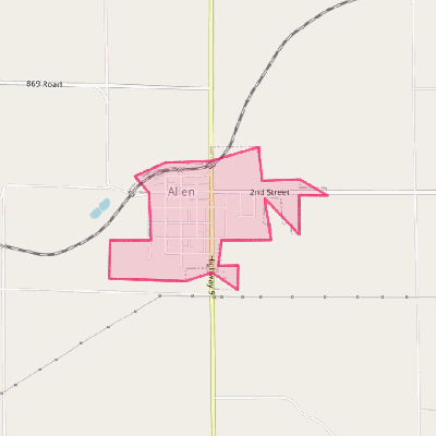 Map of Allen