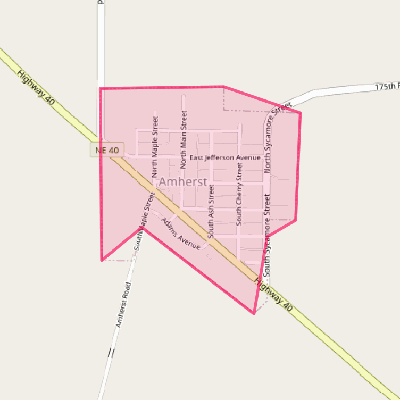 Map of Amherst