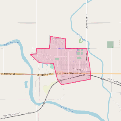 Map of Arlington