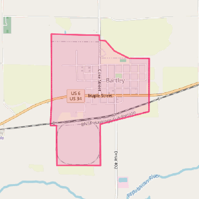 Map of Bartley