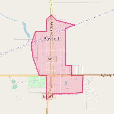 Map of Bassett