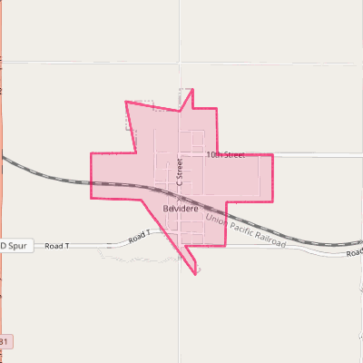 Map of Belvidere