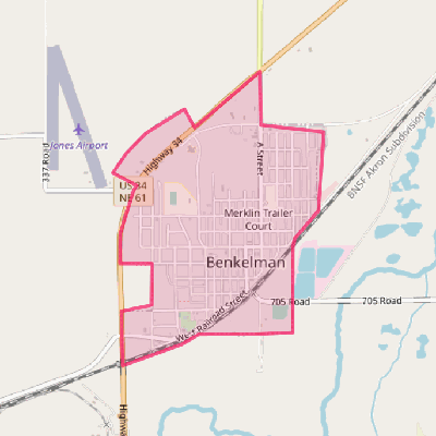 Map of Benkelman