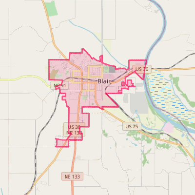 Map of Blair