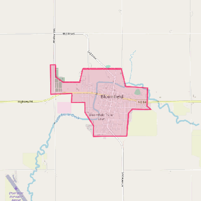 Map of Bloomfield