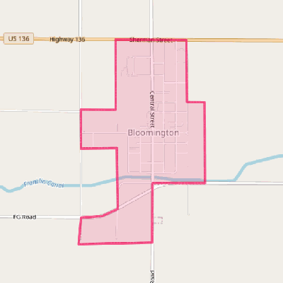 Map of Bloomington