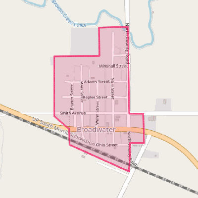 Map of Broadwater