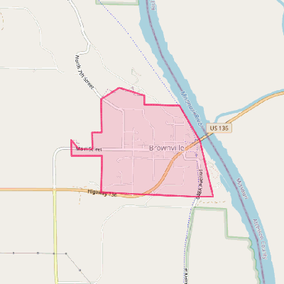 Map of Brownville