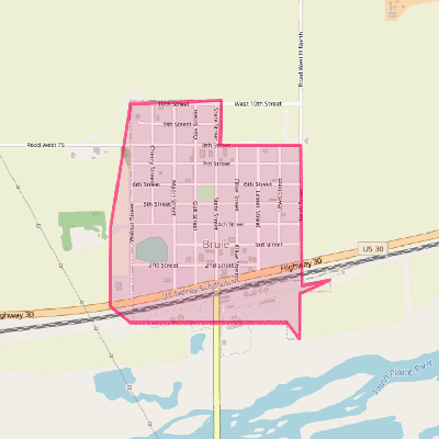 Map of Brule