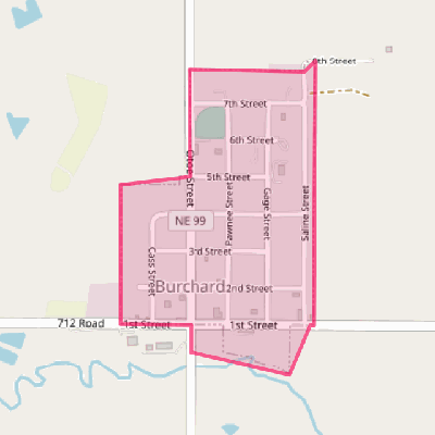 Map of Burchard