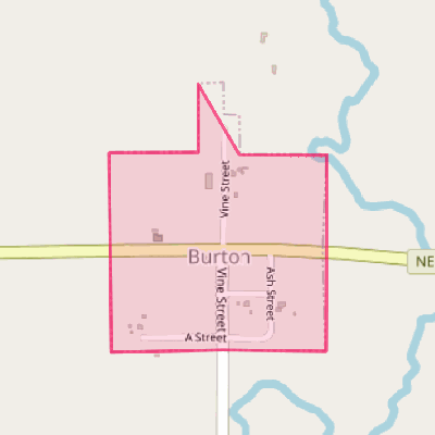 Map of Burton