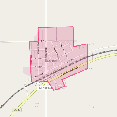 Map of Bushnell