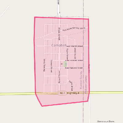 Map of Campbell