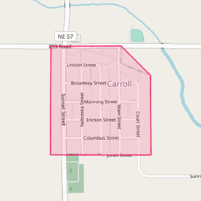 Map of Carroll