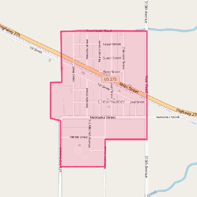 Map of Clearwater