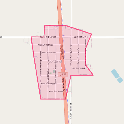 Map of Cortland