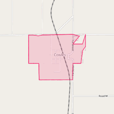 Map of Cowles