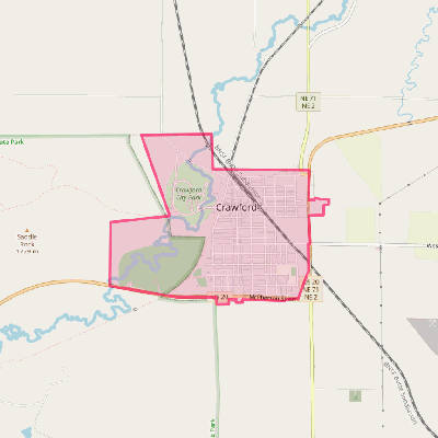 Map of Crawford