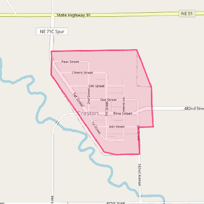 Map of Creston