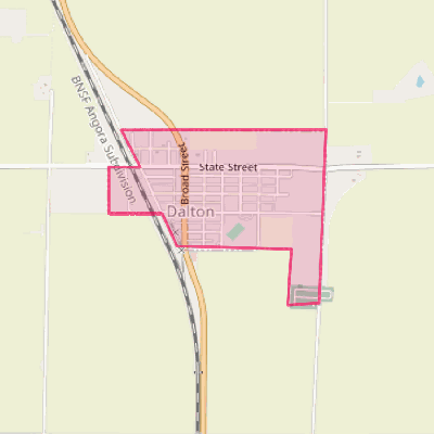 Map of Dalton