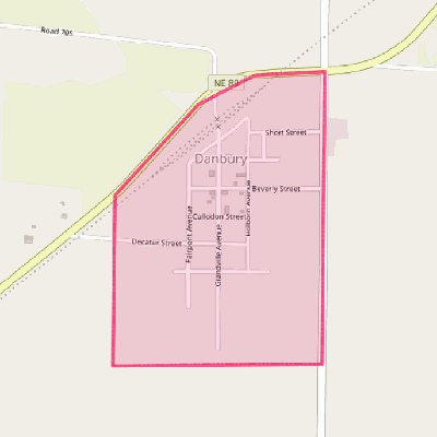 Map of Danbury