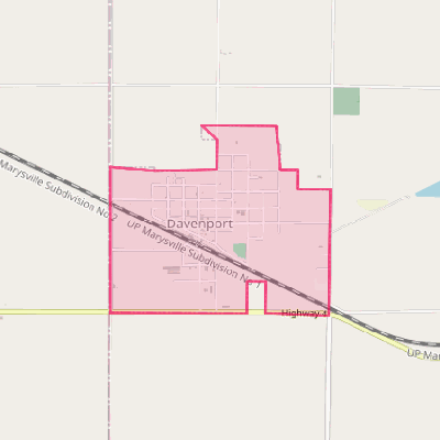 Map of Davenport