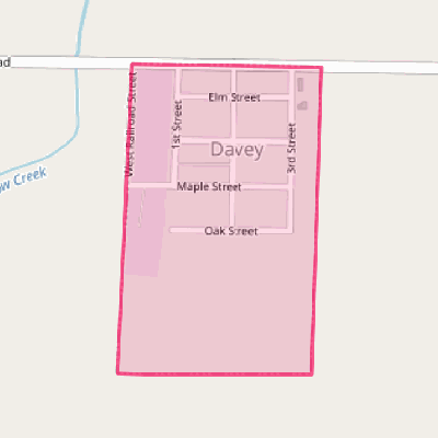 Map of Davey