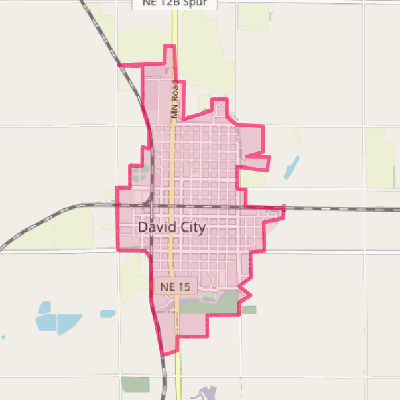 Map of David City