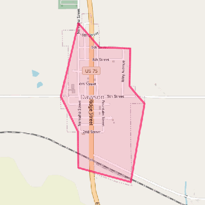 Map of Dawson