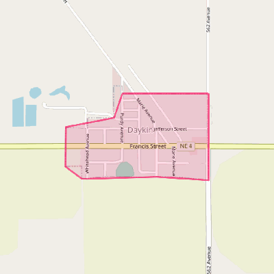 Map of Daykin