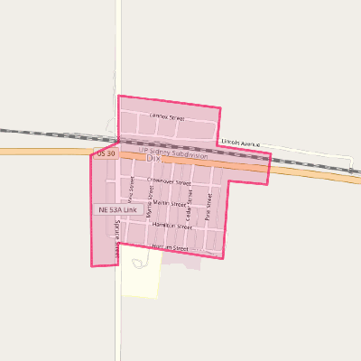 Map of Dix