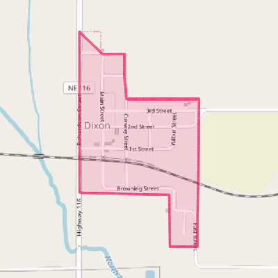 Map of Dixon