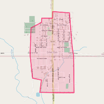 Map of Emerson